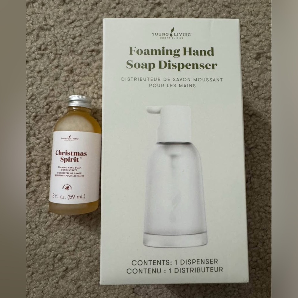 Young Living Foaming Hand Soap Dispenser with Christmas Spirit